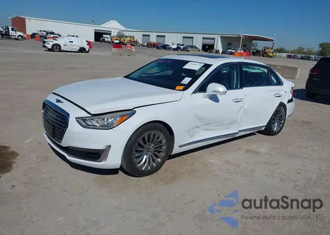 2018 Genesis G90 5.0 Ultimate из США, поврежденный, VIN KMHG54JH4JU039384